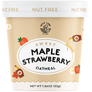 mylk labs maple strawberry oatmeal cup icon